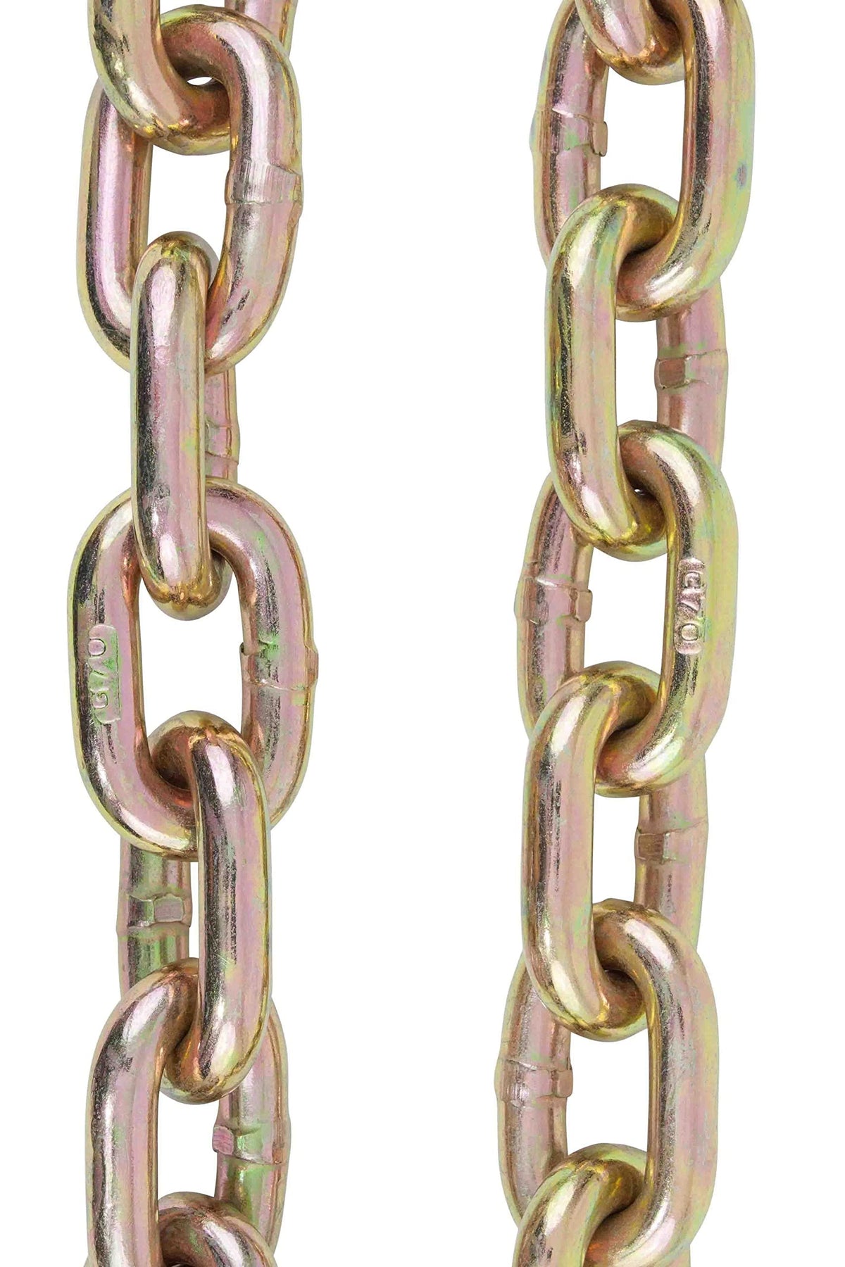 Mytee Products 4 Pack 1/2 Inch x 16 FT Grade 70 Binder Chain with Clevis Grab Hooks - G70 Transport Tow Chain - 11,300 Lbs Working Load Limit