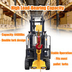 Adjustable Forklift Jib Boom Crane Forklift Mobile Crane, Fork Mounted Telescoping Crane Jib Boom for Warehouse or Factories, Adjustable Boom 63"-98", 4400 LB/ 2T Capacity