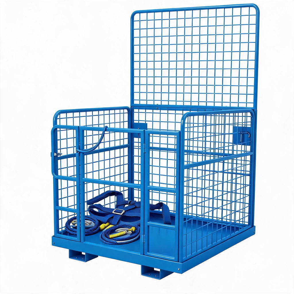 MAXSA 43"X45" Forklift Safety Cage, 1800 LBS 2-Man Forklift Man Basket