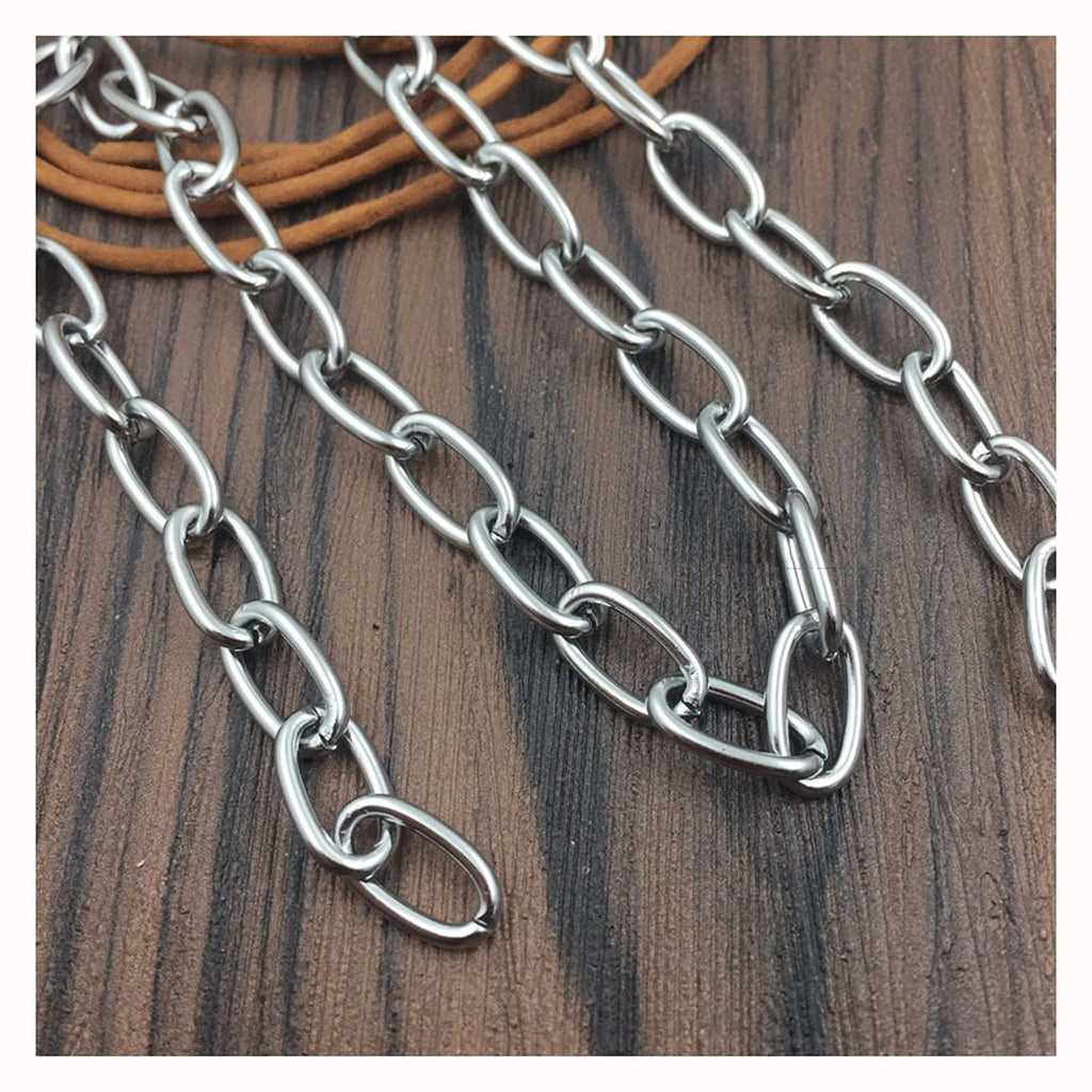 Clothes Chain,decorative Chain Garden Coil Chain Stainless Steel Chain Chain Dog Collar Dog Chain (shepherd Dog) Stainless Steel Coil Chain Safety Pet Chain Anti-theft Chain Load Bearing:176lbs(80kg)