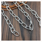 Clothes Chain,decorative Chain Garden Coil Chain Stainless Steel Chain Chain Dog Collar Dog Chain (shepherd Dog) Stainless Steel Coil Chain Safety Pet Chain Anti-theft Chain Load Bearing:176lbs(80kg)