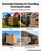 VEVOR Forklift Extensions 84 x 5.5 in, 5500 lbs Load Capacity & Bottom Lock