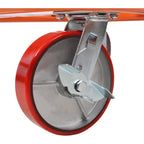 Heavy Duty Drywall Cart 3300lbs Capacity: Professional Panel Dolly with 8" Polyurethane Wheels & Steel Frame for Contractors - Secure Transport & Vertical Storage for Sheetrock & Building Mat
