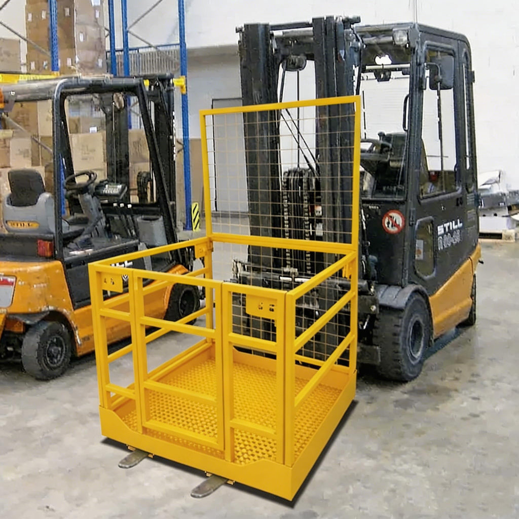 MAXSA 43"X45" Forklift Safety Cage, 1800 LBS 2-Man Forklift Man Basket