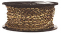 Campbell 0723817 Brass Plumbers Chain on Reel, Bright, 1/0 Trade, 0.02" Diameter, 200' Length, 35 lbs Load Capacity