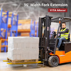 YITAMOTOR 92"x6.5" Forklift Extensions, Heavy Duty Fork Extender Reach