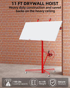 Aptliton Heavy Duty 11 FT Drywall Lift – 150 LBS Capacity