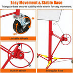 16FT Drywall Lift Panel Hoist, 150 lb Capacity