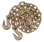 Mytee Products 2 Pack 1/2 Inch x 16 FT Grade 70 Binder Chain with Clevis Grab Hooks - G70 Transport Tow Chain - 11,300 Lbs Working Load Limit