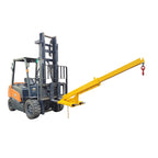 Adjustable Forklift Jib Boom Crane Forklift Mobile Crane, Fork Mounted Telescoping Crane Jib Boom for Warehouse or Factories, Adjustable Boom 63"-98", 4400 LB/ 2T Capacity