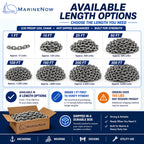 G30 Proof Coil Chain, Hot-Dipped Galvanized, 3/8", 050 ft