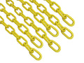 3/16" x 50' Yellow Proof Coil Powder Coated Safety Chain Swing Set | Safety Barrier | Grade 30