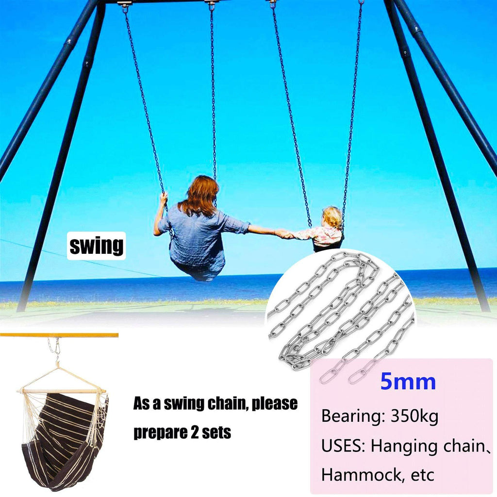 Garden Safety Chain,Stainless Steel Chain Chandelier Chain Decorative Chain Safety Guardrail Chain Restrain The Dog Chain Dog Chain (35kg) Lock Door Lock Car Lock Workshop Chain