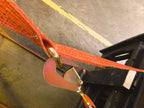 Pallet Puller Bar (with 3.7m Strap). For Forklifts – 74x18 cm Steel Pallet Hook & Polyester Pallet Puller Strap with Steel Hardware – Forklift Pallet Grabber for Pallet Transport