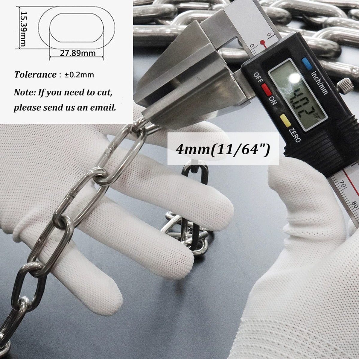 Restrain The Dog Chain,Dog Chain (Golden Retriever) Stainless Steel Chain Anti-Theft Door Chain Hang Clothes and Quilts Restrain The Dog Chain Guardrail Chain Stainless Steel Coiled Chain