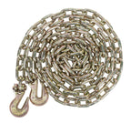 Mytee Products 4 Pack 5/16 Inch x 20 FT Grade 70 Binder Chain with Clevis Grab Hooks - G70 Transport Tow Chain - 4,700 Lbs Working Load Limit