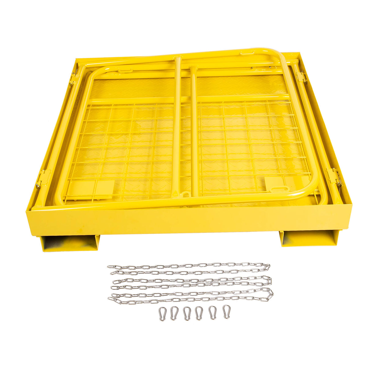 ECOTRIC 36x36 Forklift Cage 1200 LBS Capacity Work Platform Safety Cage