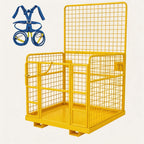 MAXSA 43"X45" Forklift Safety Cage, 1800 LBS 2-Man Forklift Man Basket