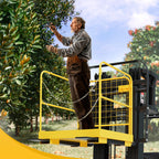 KUAFU Heavy Duty Steel Forklift Safety Cage - 36x36 Foldable Work Platform, 1200 LBS Load Capacity
