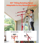 16ft Drywall Lift, Heavy-Duty 150 lbs Sheetrock Hoist with Adjustable Telescoping Arm, Lockable Wheels, Drywall Lifter Panel Jack Hoist Tools Ideal for Ceiling & Wall Installation (Red) 150 lbs Weig