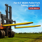 YITAMOTOR 92"x4.5" Forklift Extensions, Heavy Duty Fork Extender Reach