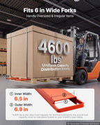 VEVOR Forklift Extensions 96 x 6.5 in, Upgrade Retaining Loop & Bottom Lock