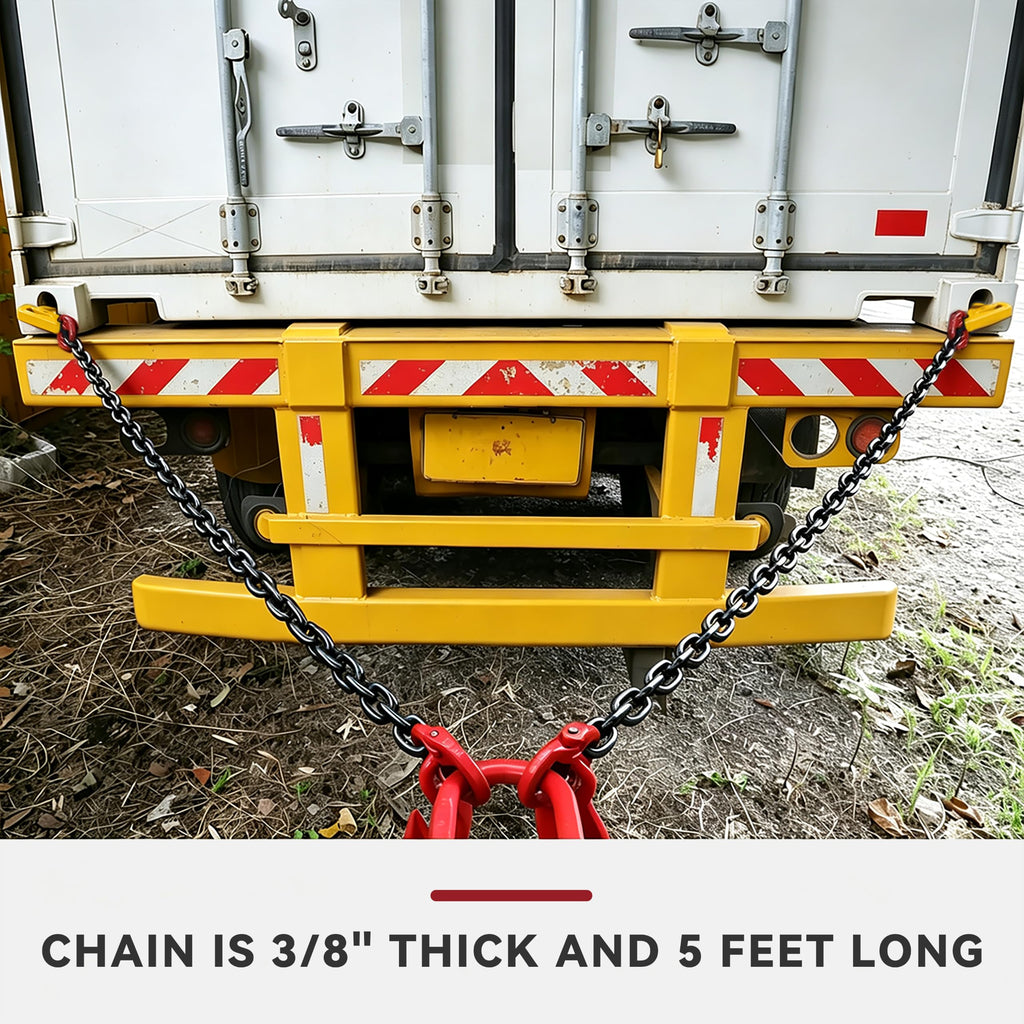 Shipping Container Lifting Chain Sling Kit, G100 8800 lb