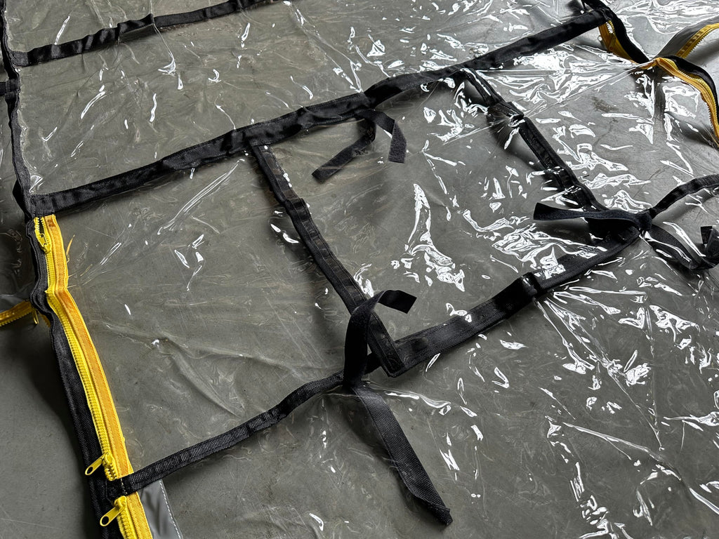 Universal Fit Heavy Duty Forklift Cab Enclosure Cover, Waterproof Windshield Rain Canopy Cover, Capacity Up to 13000+ lbs, Ship from USA