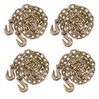 Mytee Products (2 Pack) 3/8" X 25' G70 Chain with Grab Hooks, WLL 6,600 lbs