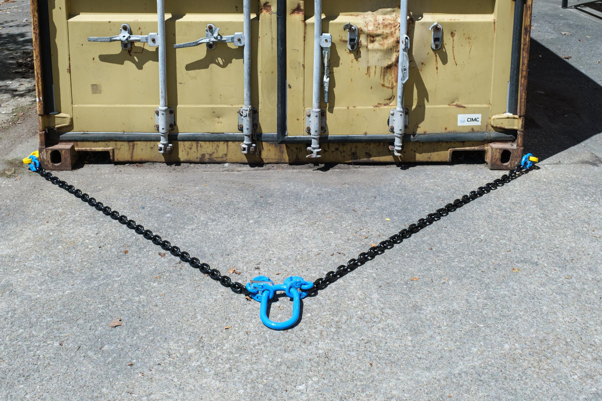 Mytee Products 1/2" x 5' Sea Shipping Container Loading Chain Bridle G100, V-Chain, Cargo, Storage, Moving