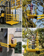 MAXSA 43"X45" Forklift Safety Cage, 1800 LBS 2-Man Forklift Man Basket