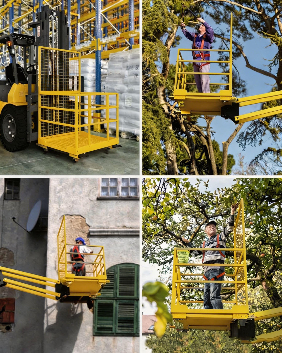 MAXSA 43"X45" Forklift Safety Cage, 1800 LBS 2-Man Forklift Man Basket
