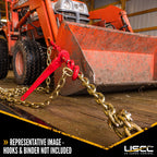 US Cargo Control Grade 70 Chain, 3/8 Inch x 400 Foot, Heavy Duty Transport Chain, 6,600 Pound Working Load Limit