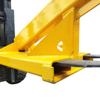 Forklift Mobile Crane, Forklift Extension Attachments Crane, 6600lbs Loading Capacity, with Truss Hoist Jib Boom and Hook, for Towing Handling Equipment, Yellow